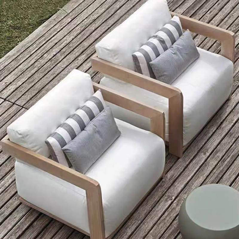 Outdoor Furniture Luxury - 정원 소파 가구 세트 티크 야외