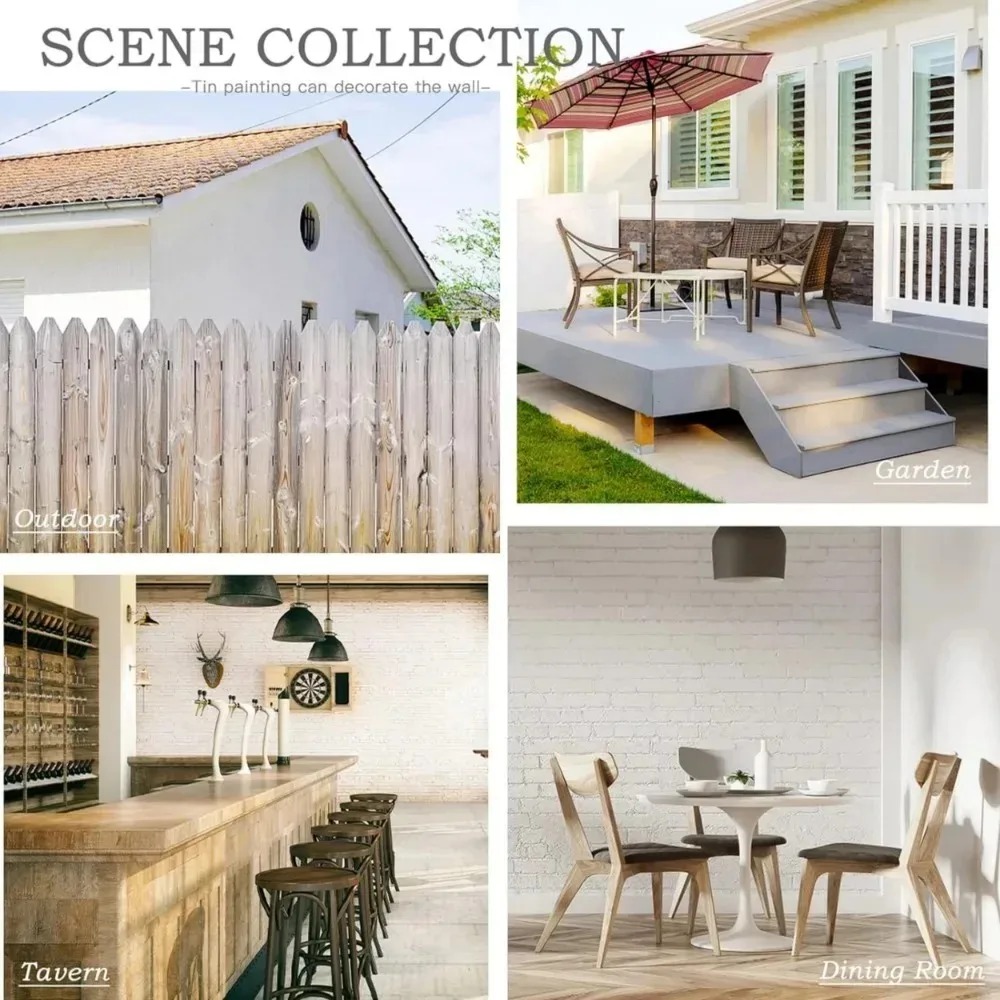 맞춤형 복고풍 금속 간판, 맞춤형 거리 상점 비즈니스  - Outdoor Furniture Metal 리뷰 및 가격