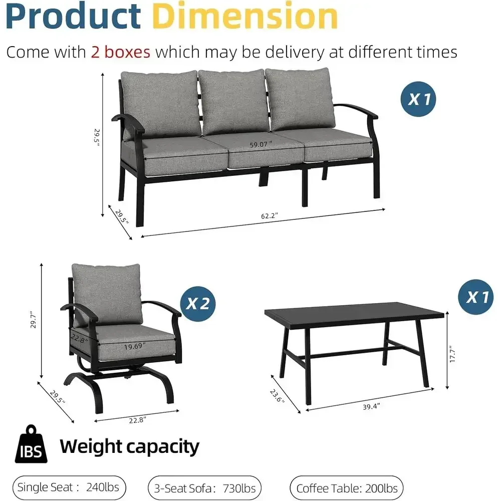 회색 금속 소재의 야외용 파티오 가구 세트로, 현관,  - Outdoor Furniture Metal Chairs 리뷰 및 가격
