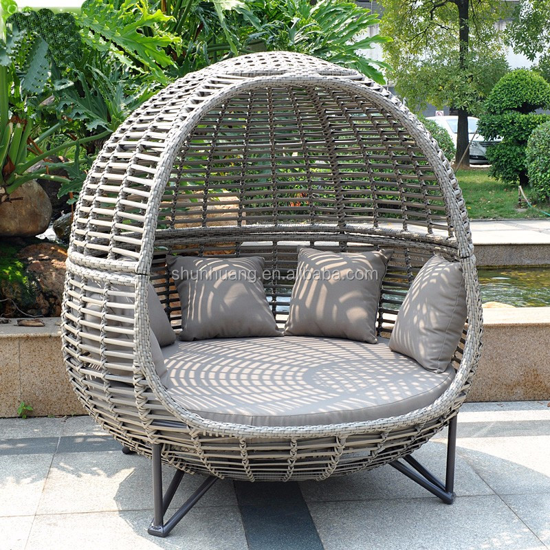 북유럽 스타일 파티오 캐노피 데이베드 야외 라운지 의자 - Outdoor Daybed Furniture 리뷰 및 가격