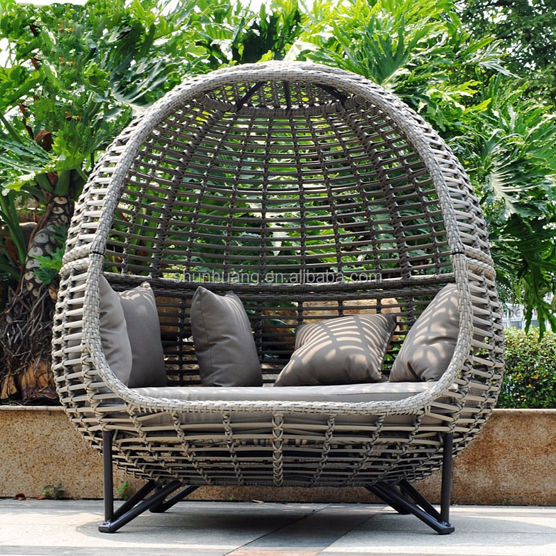북유럽 스타일 파티오 캐노피 데이베드 야외 라운지 의자 - Outdoor Daybed Furniture 리뷰 및 가격