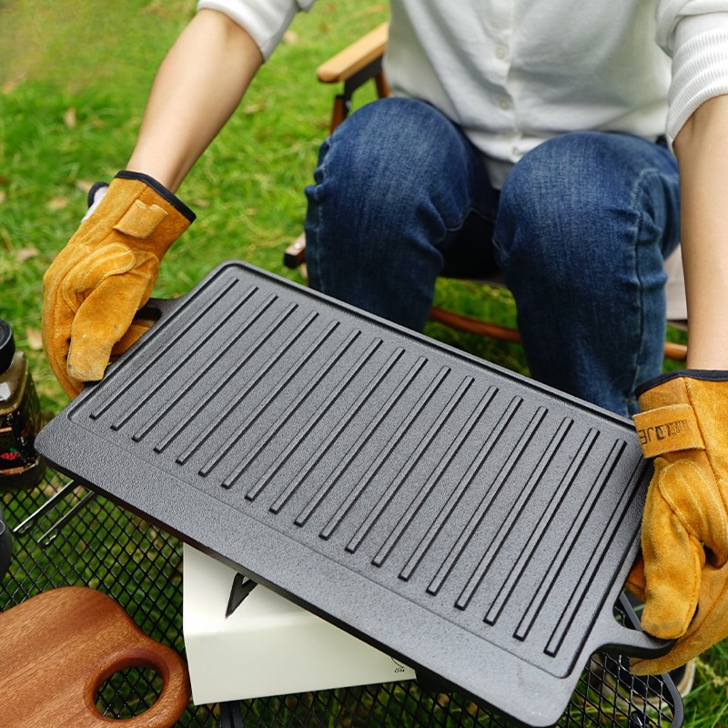 야외 캠핑 바베큐 플레이트 한국식 바베큐 플레이트 양면 - Outdoor Furniture Metal 리뷰 및 가격