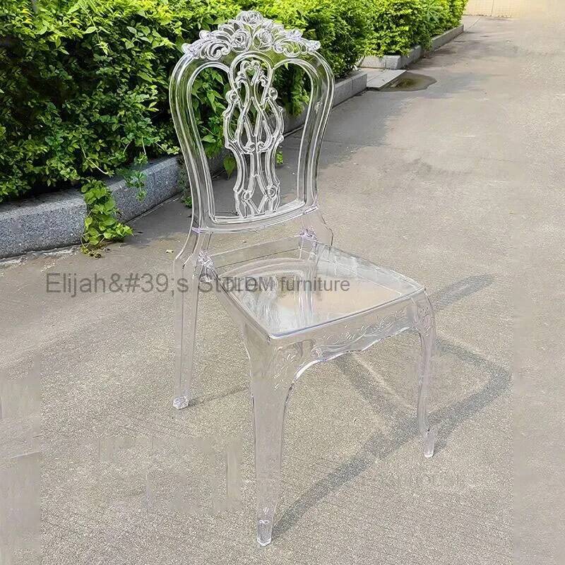 럭셔리 웨딩 의자 야외 아크릴 투명 로즈 다이닝 의자  - Outdoor Furniture Luxury 리뷰 및 가격